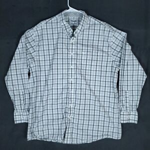 George Strait Plaid Western Shirt Men's 2XL Tall Pocket Cowboy Rodeo